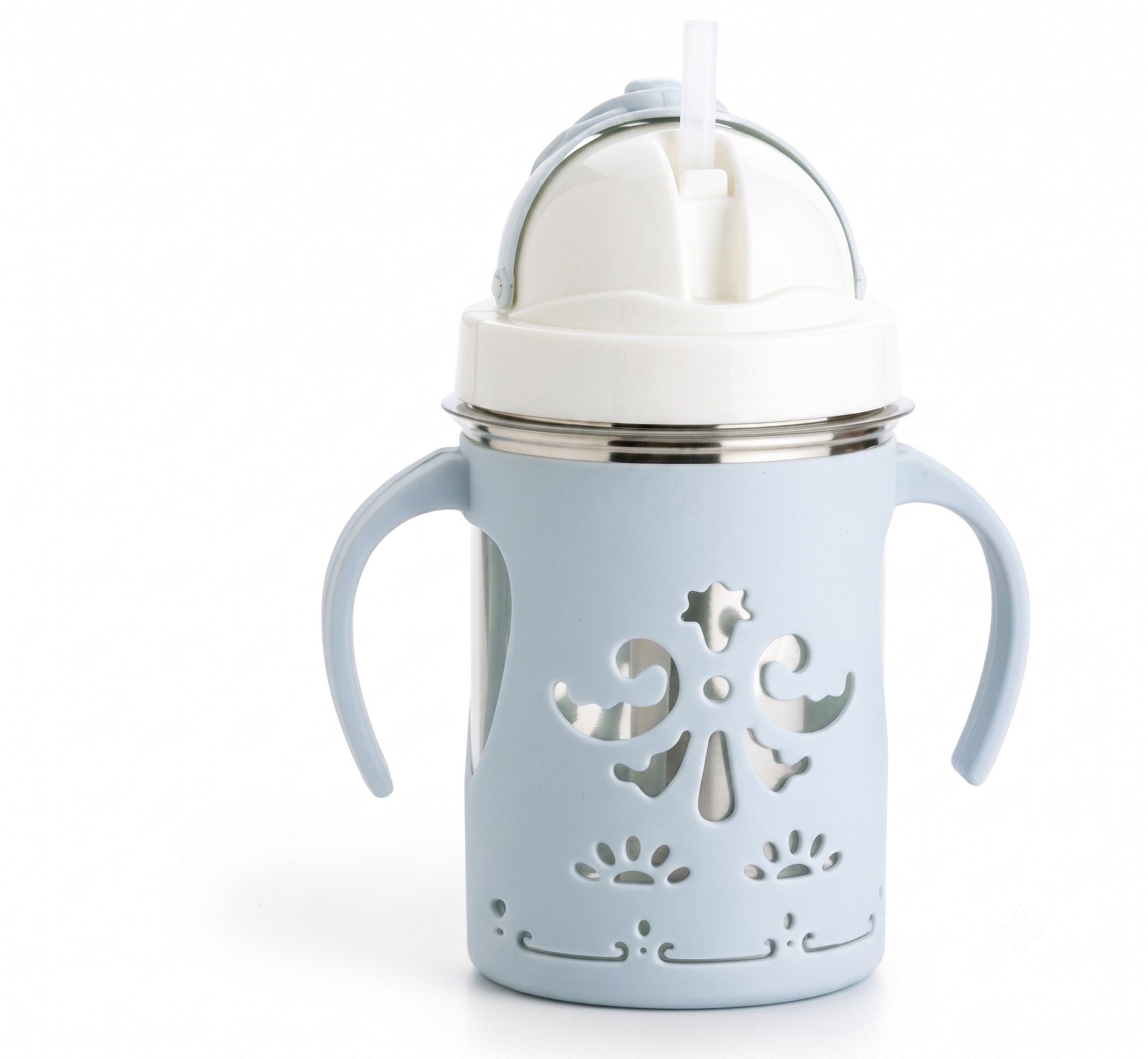 adriti enterprise Smiley Sipper Bottle with Straw and Handles - 400 ml-picture-14