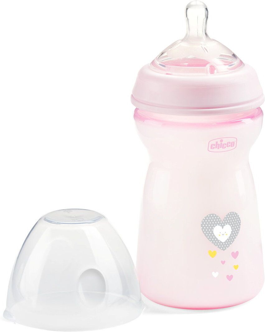 Natural Feeling Feeding Bottle (330ml, Slow) (Pink) - 330 ml-image-40