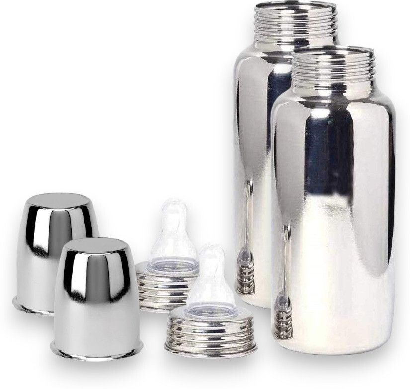 rb point Stainless Steel Baby Feeding Bottle No Leakage (240ML, 2-Piece) - 240 ml-picture-24