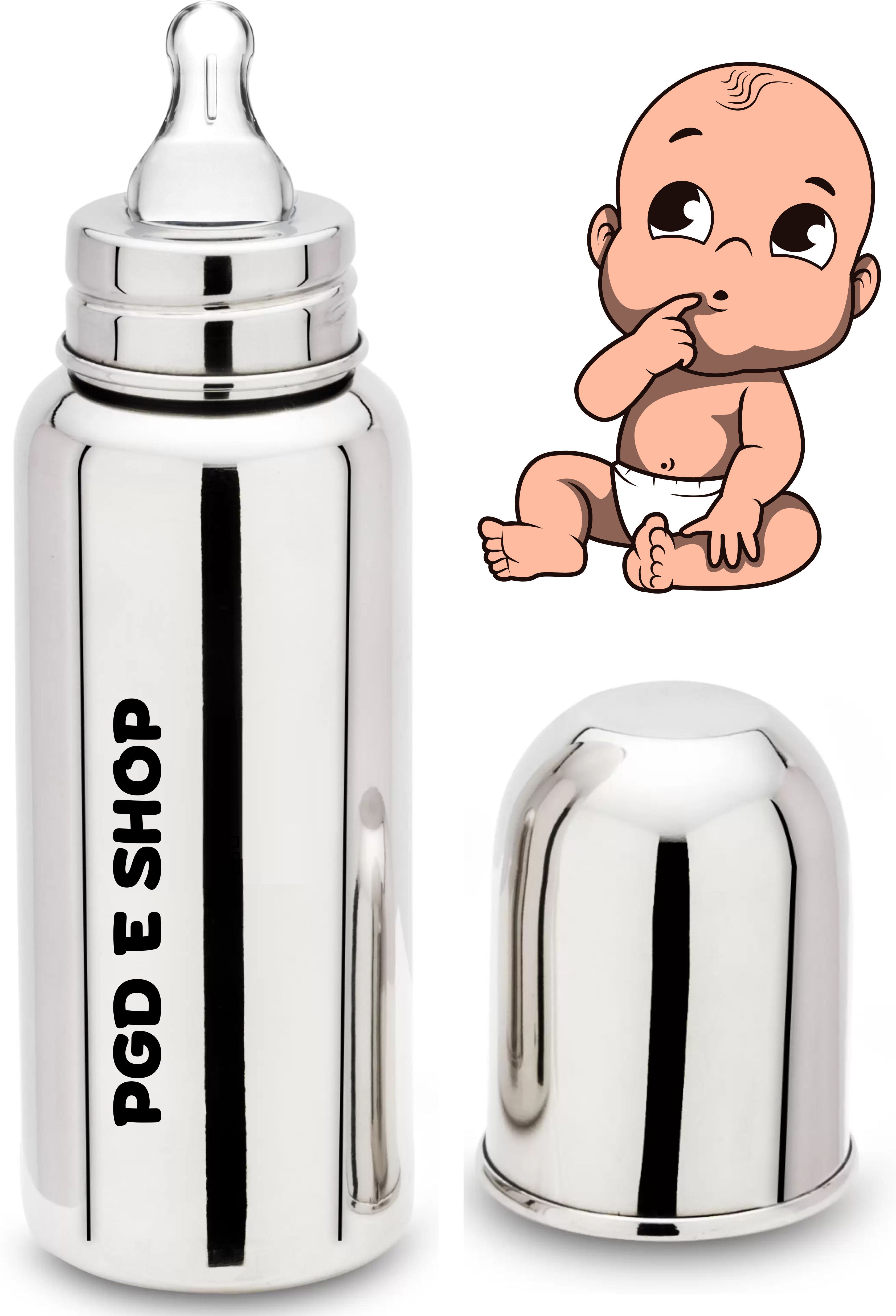 Little One Feed Bottle for baby milk feeding With teat Silicone Nipple - 300 ml-image-44