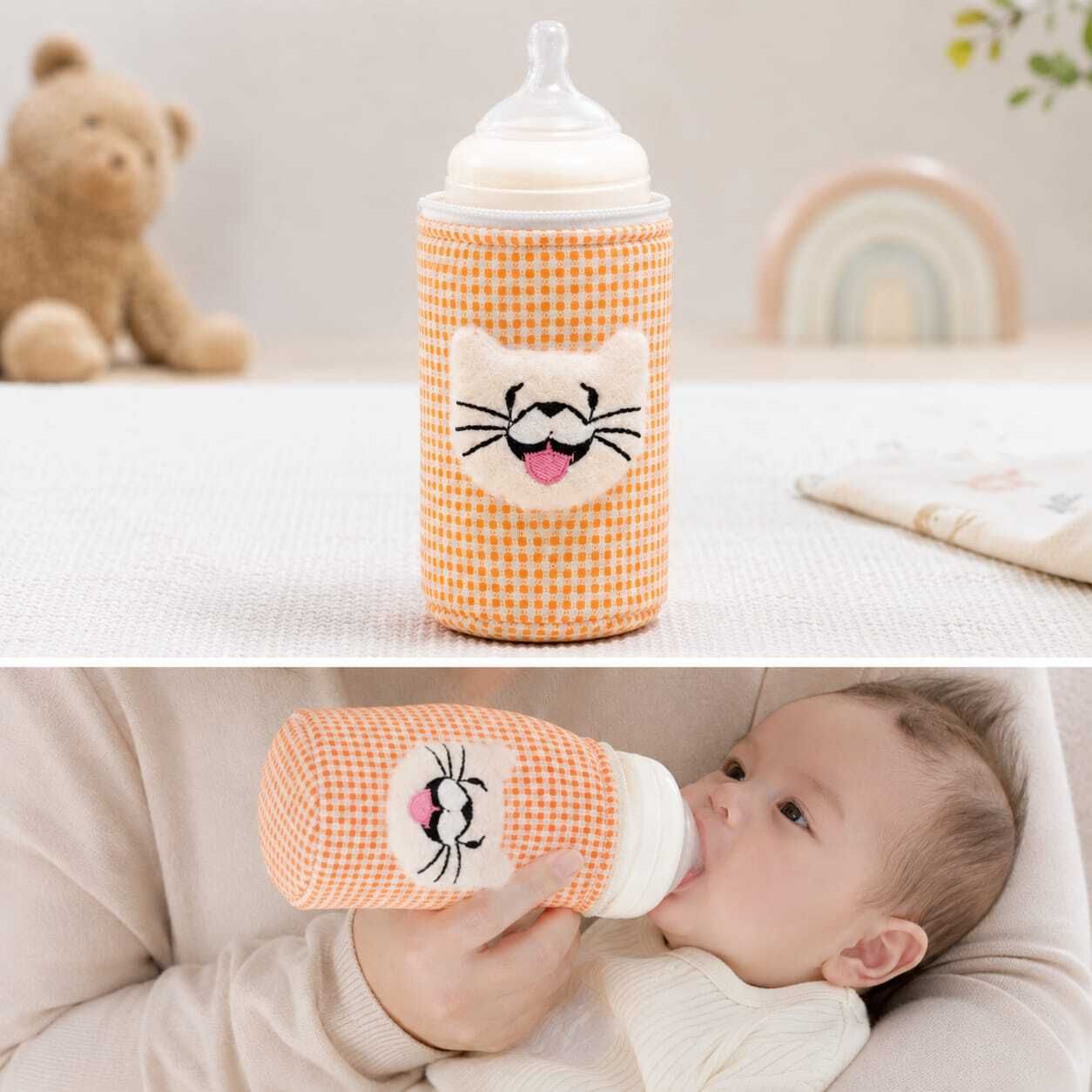 goness Baby Feeding Bottle Cover Insulated Zip Pouch for 100 to 150 ml Feeding Bottle-picture-17