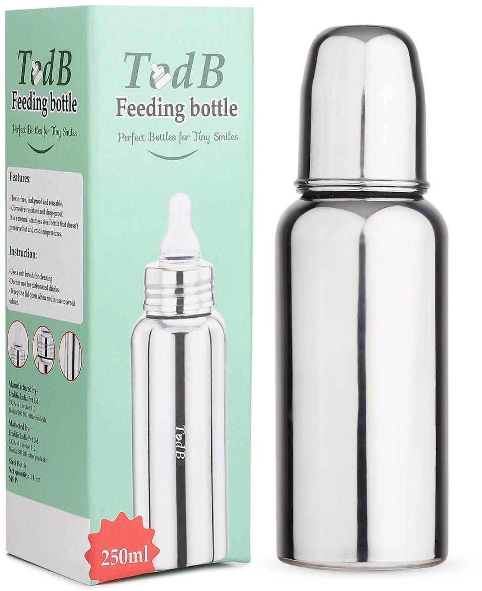 todb Baby Feeding Bottle, BPA Free, Anti-Colic, Plastic-Free, - 250 ml-picture-27