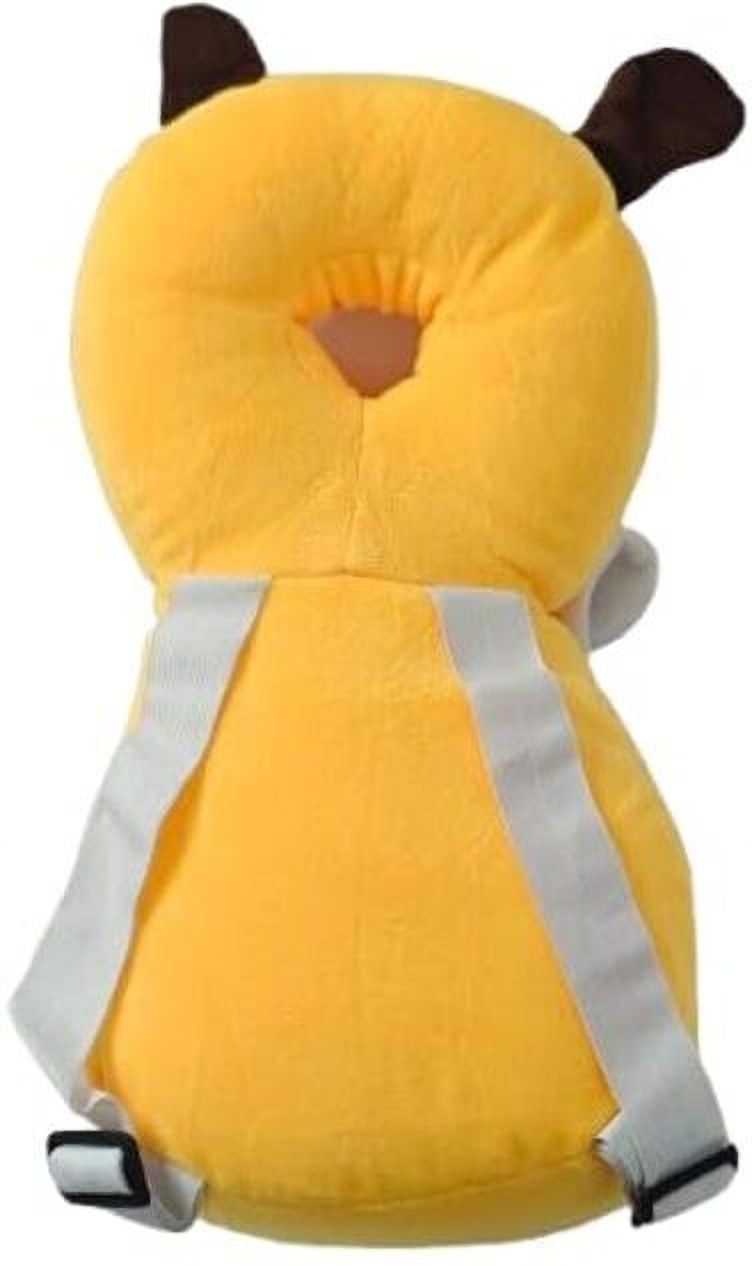Baby Safety Back Head Protector Cushion – Soft Bee Plush Backpack Bunting Bag-image-3