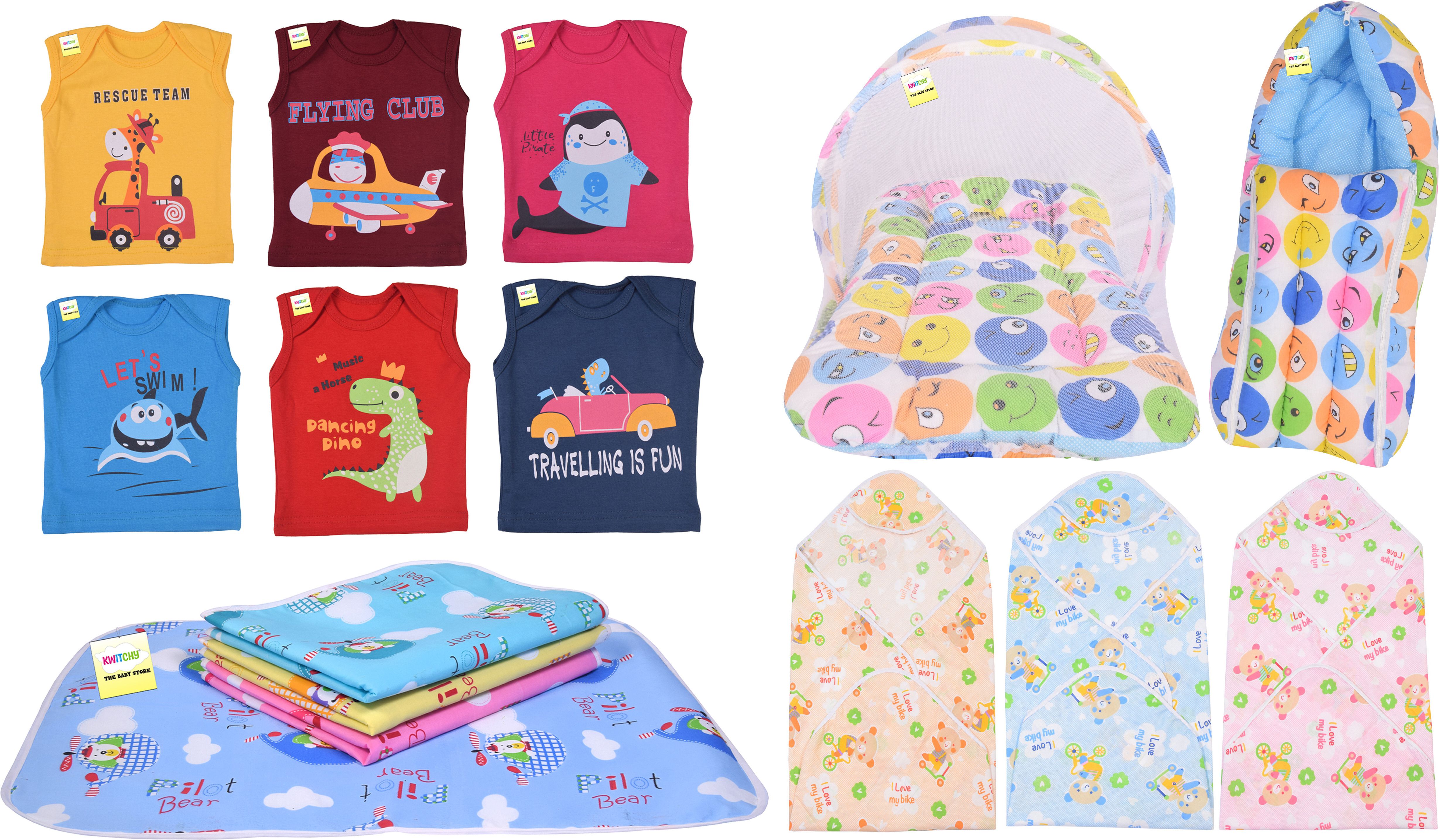New Born Baby Care Essential Bedding Set Combo-image-2