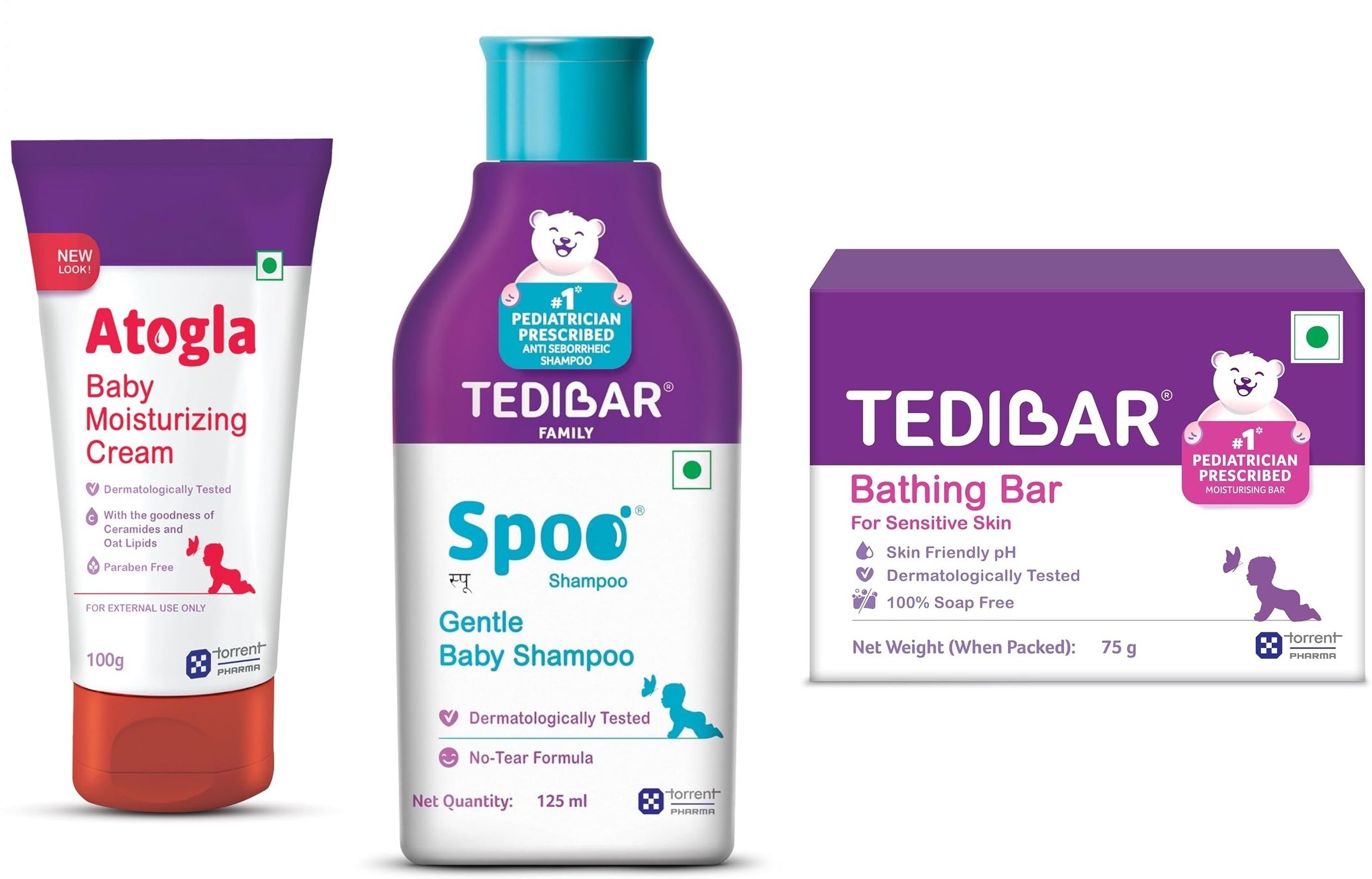 Baby Bathing Bar 75g and Baby Shampoo 125Ml & Baby Cream 100gm-image-5