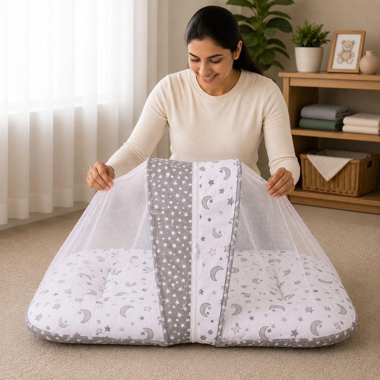 Cotton Baby Bed Sized Bedding Set-image-3