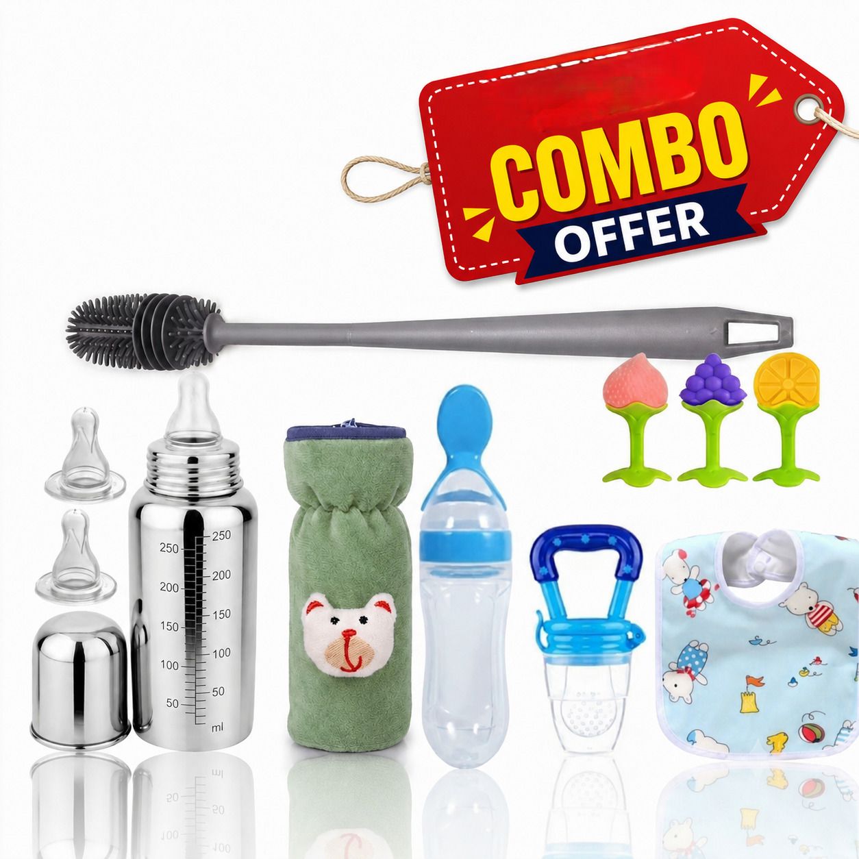 Baby Feeding Combo Gift Set for Newborn Baby-image-35