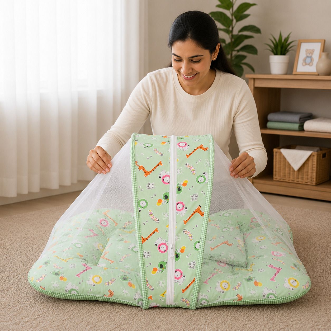 Cotton Baby Bed Sized Bedding Set-image-45