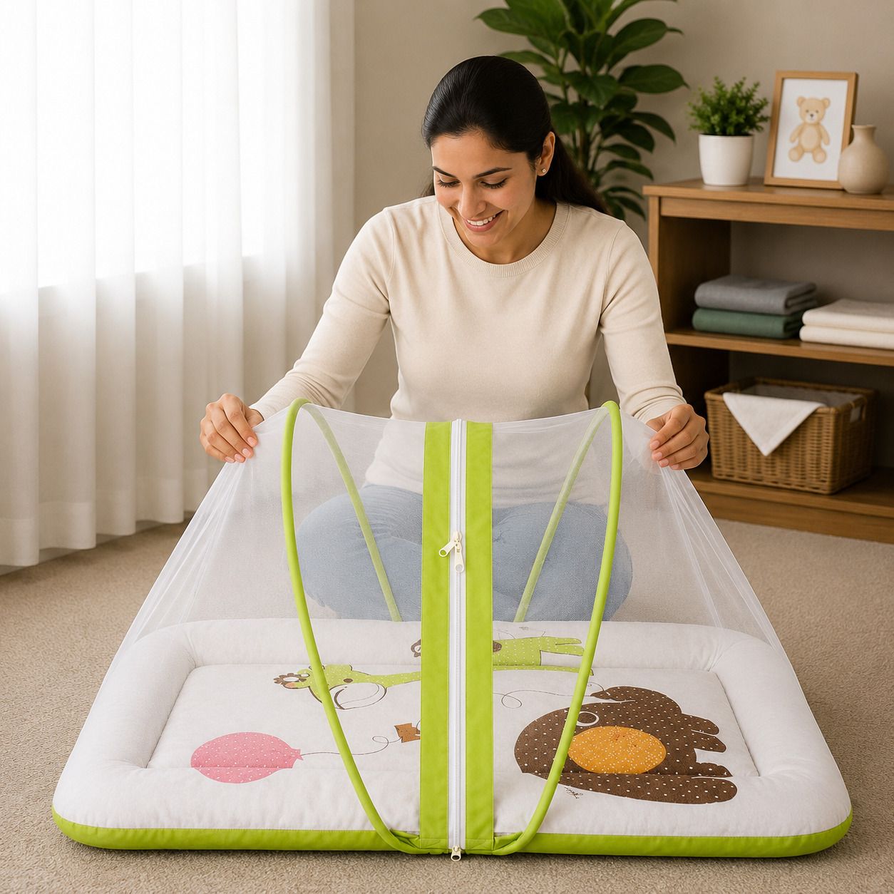 Cotton Baby Bed Sized Bedding Set-image-0