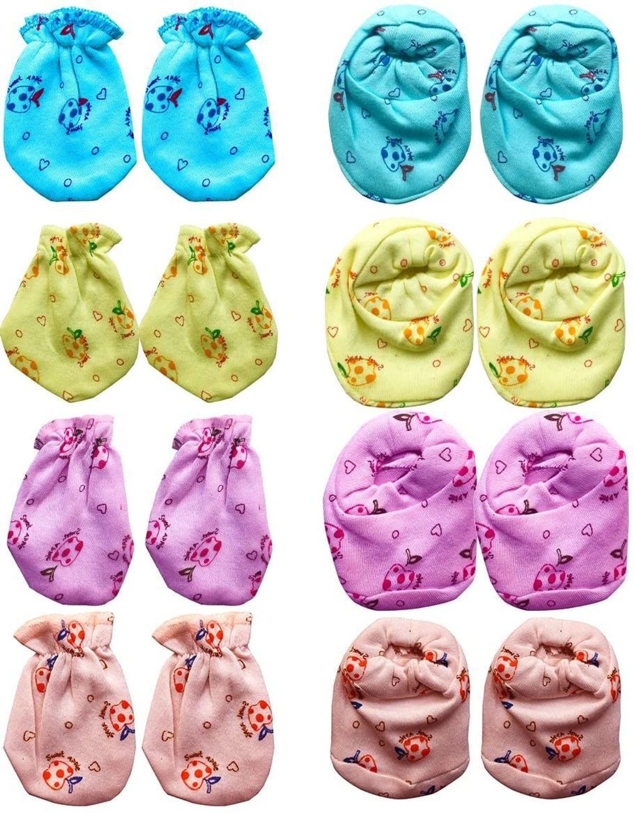 athvya Kids printed Mittens with Double dori.-picture-26