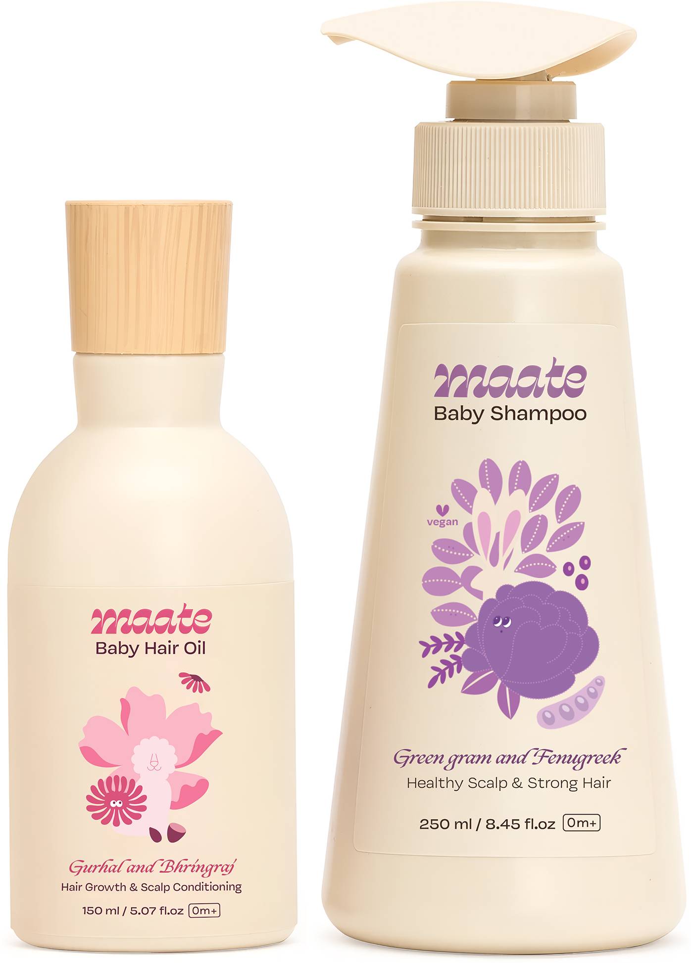 Maate Baby Hair Essentials Combo, Nourishing Hair Oi