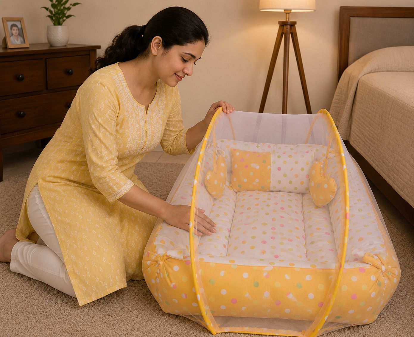 Cotton Baby Bed Sized Bedding Set-image-12