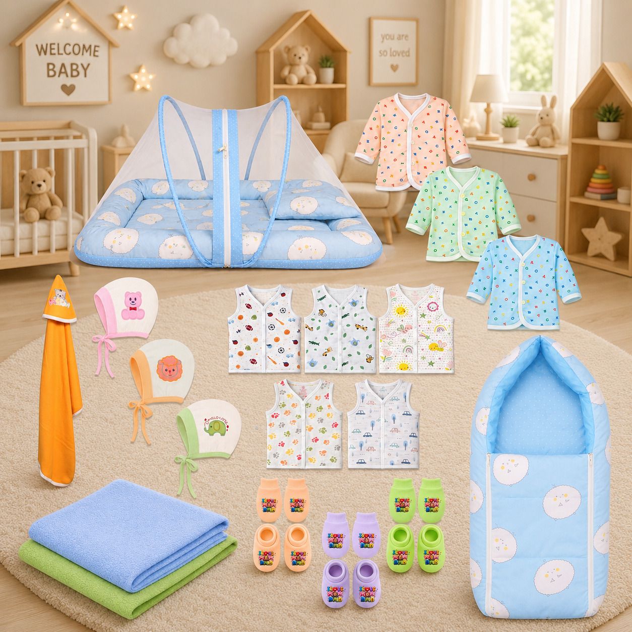 kwitchy New Born Baby Daily Essential Complete Combo Pack-picture-44