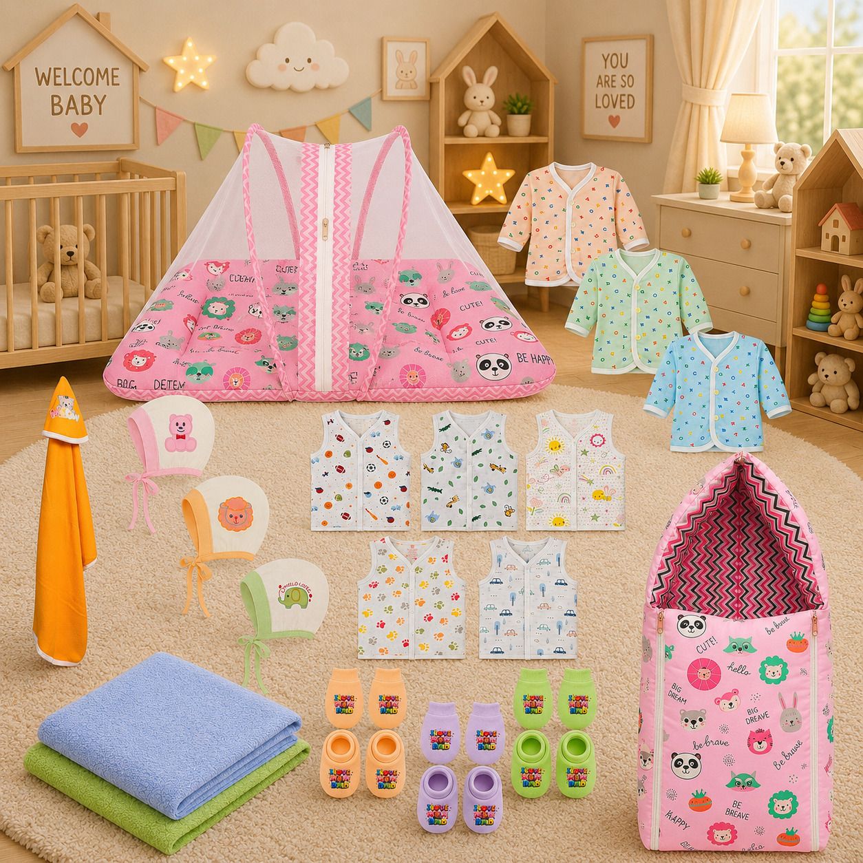 babytoons New Born Baby Complete Essential Gift Combo Pack-picture-16