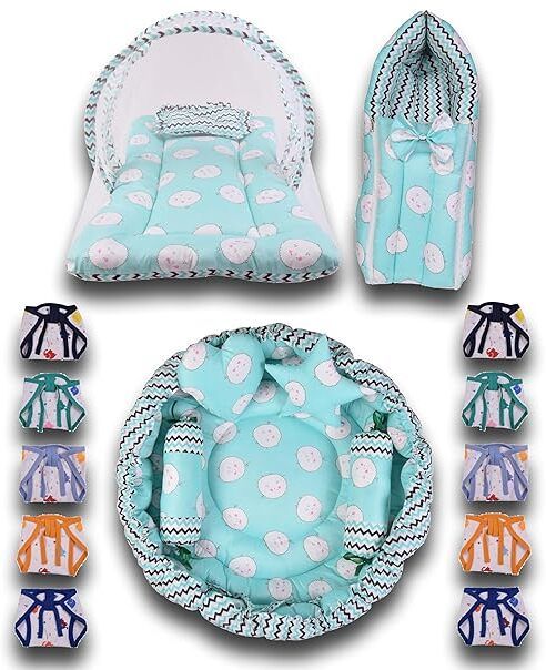 New Born Baby Care Essential Bedding Set Combo standard Crib-image-5
