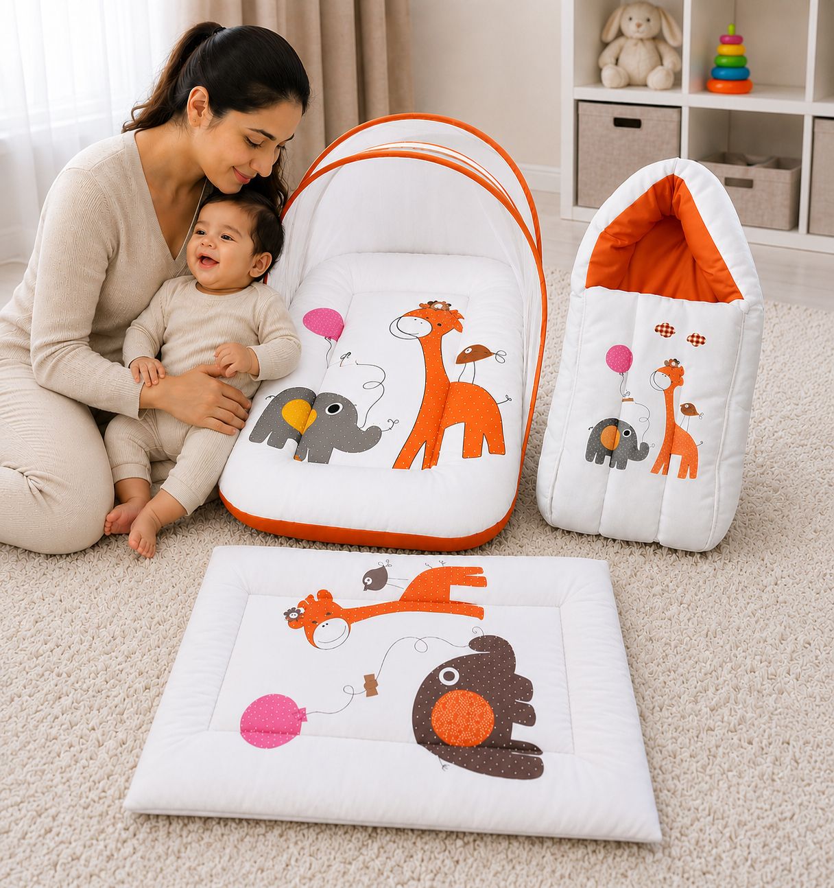 babytoons Cotton Baby Bed Sized Bedding Set-picture-18