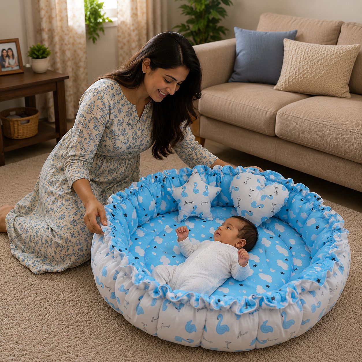 babytoons Cotton Baby Bed Sized Bedding Set-picture-26