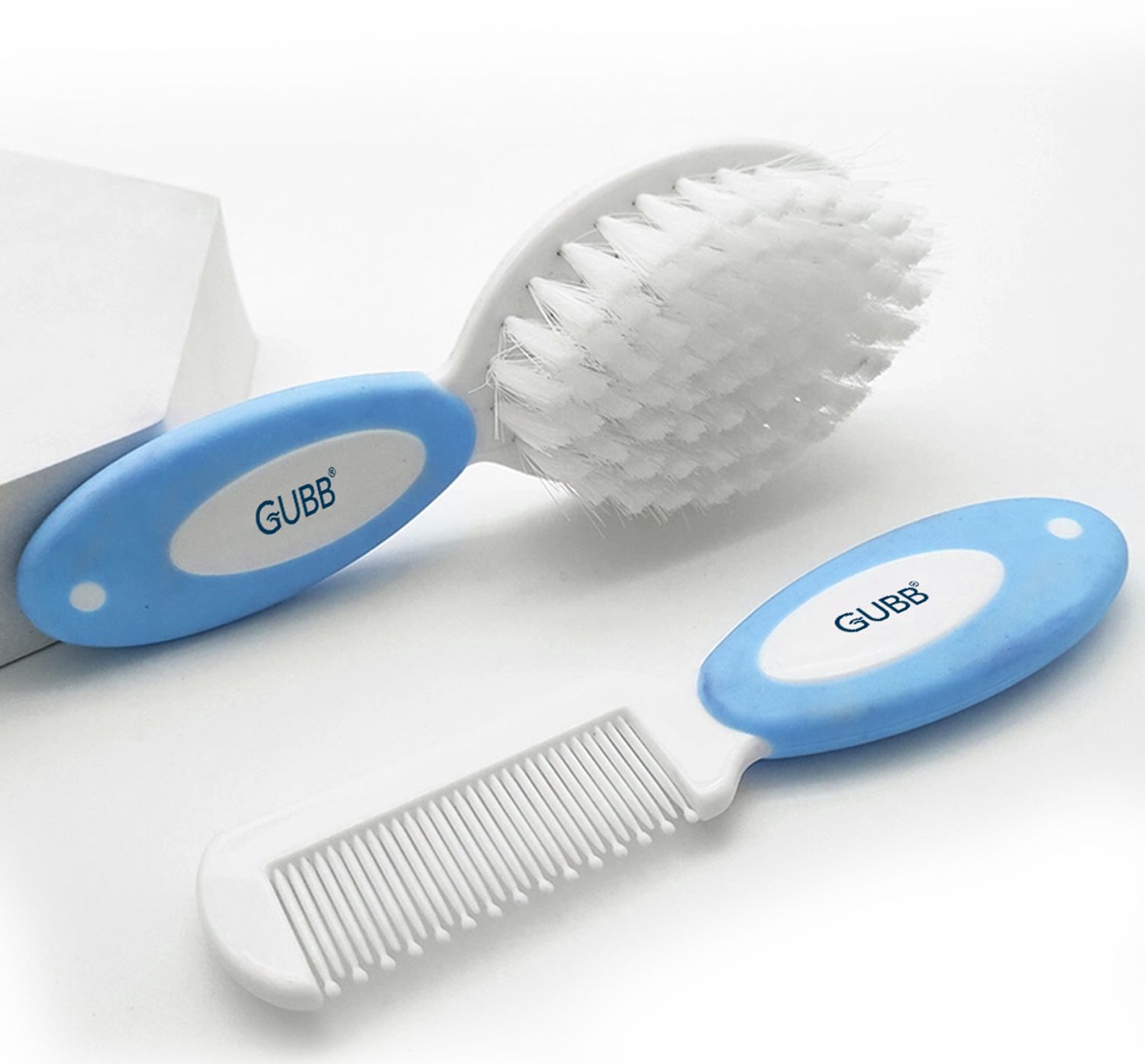 gubb Baby Comb and Brush Set, Soft Nylon Bristles, Premium Grooming Kit,, 0 + M-picture-12
