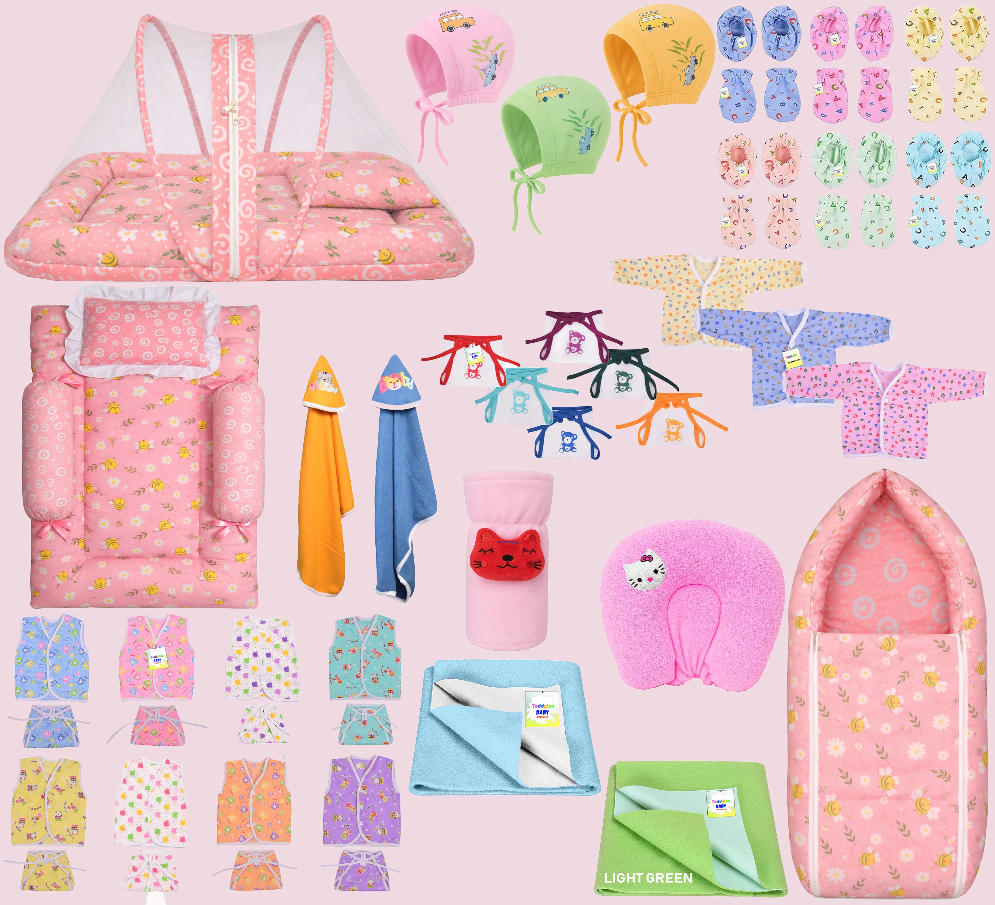 babytoons New Born Baby Bedding & Clothing Combo Kit-picture-5