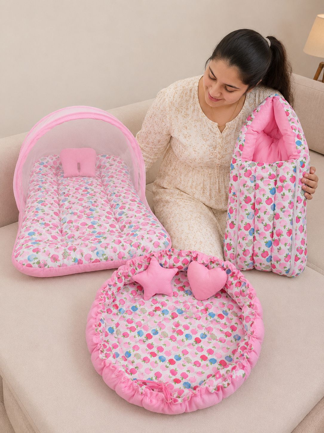 kwitchy New Born Baby Complete Bedding Set Combo Pack-picture-43