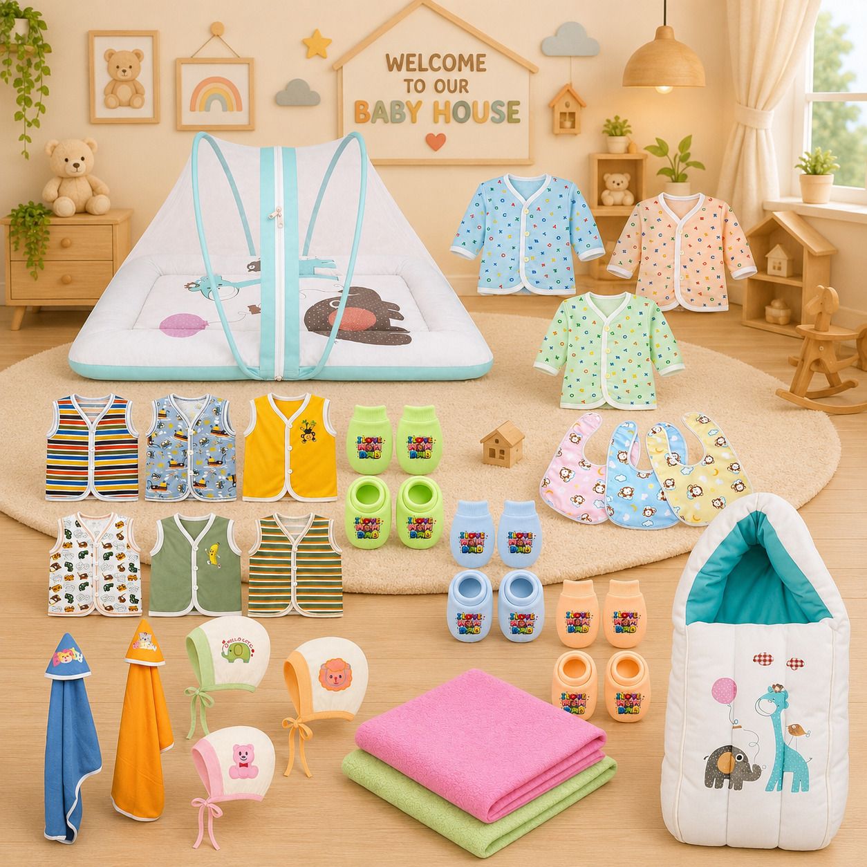 toddylon New Born Baby Boys & Baby Girls Daily Item Needs Combo Pack-picture-35