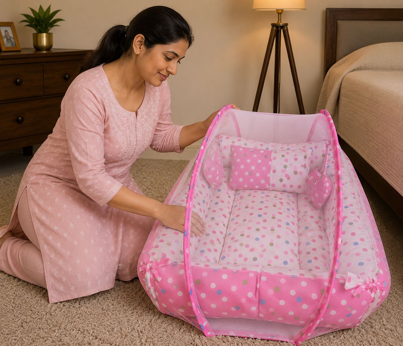 Cotton Baby Bed Sized Bedding Set-image-13