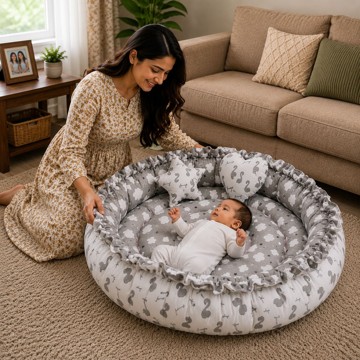 Cotton Baby Bed Sized Bedding Set-image-16