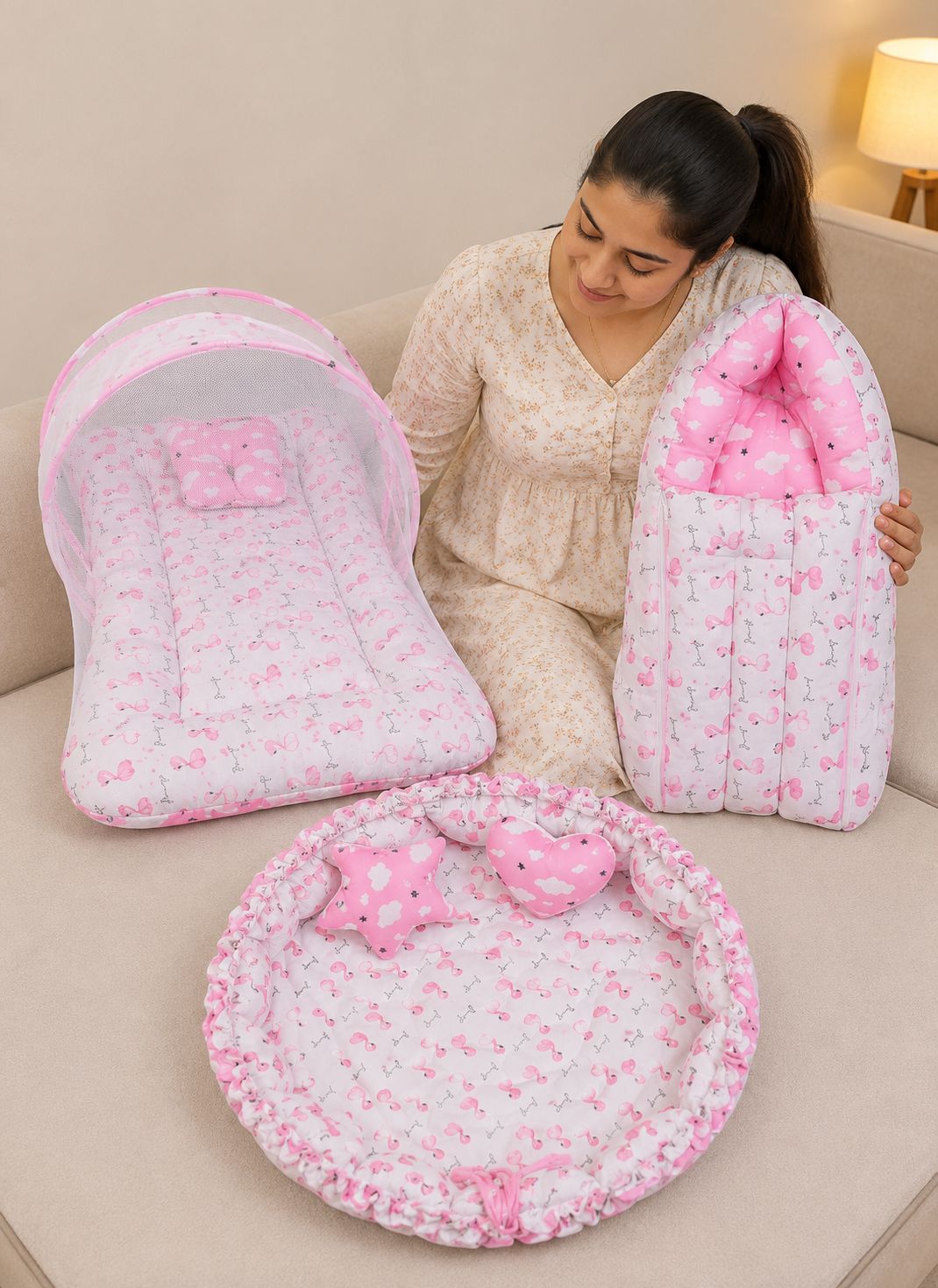 babytoons Cotton Baby Bed Sized Bedding Set-picture-6