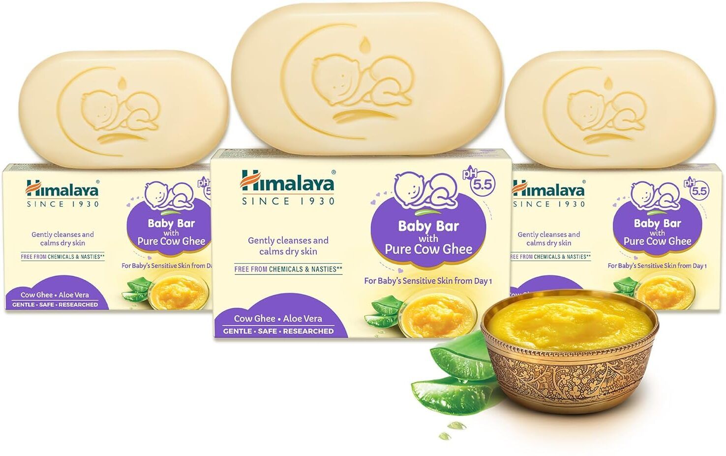 himalaya Baby Bar with Pure Cow Ghee For Extra Soft Skin-picture-32