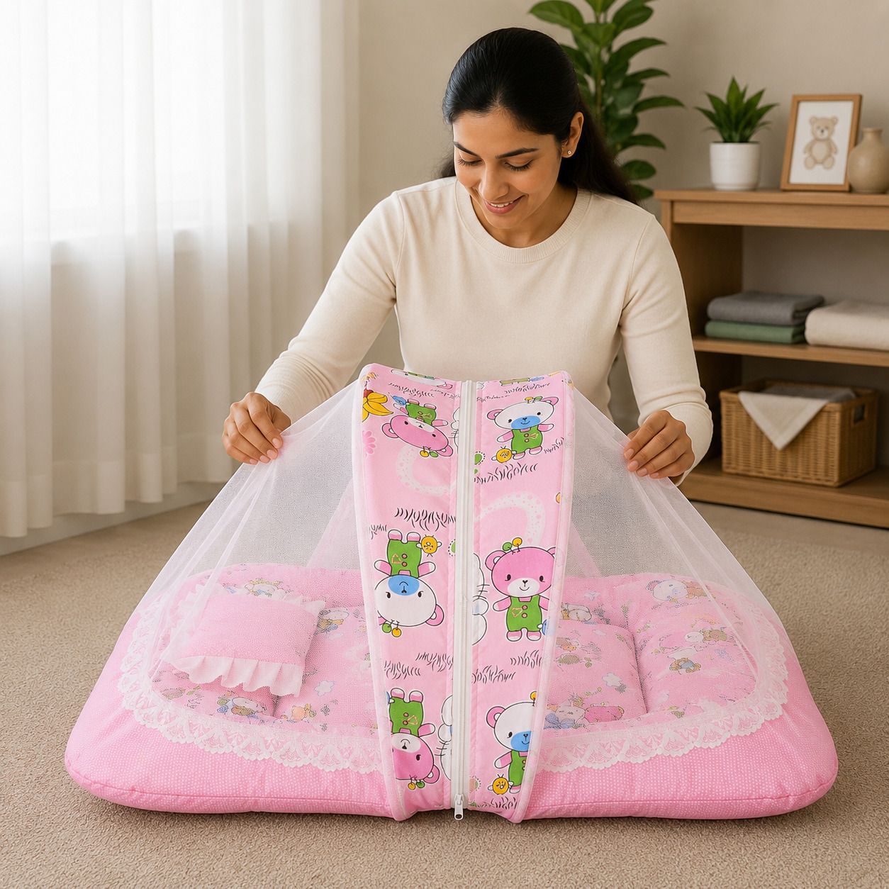 Cotton Baby Bed Sized Bedding Set-image-31
