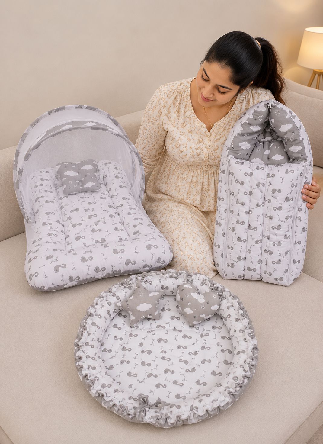 babytoons Cotton Baby Bed Sized Bedding Set-picture-24