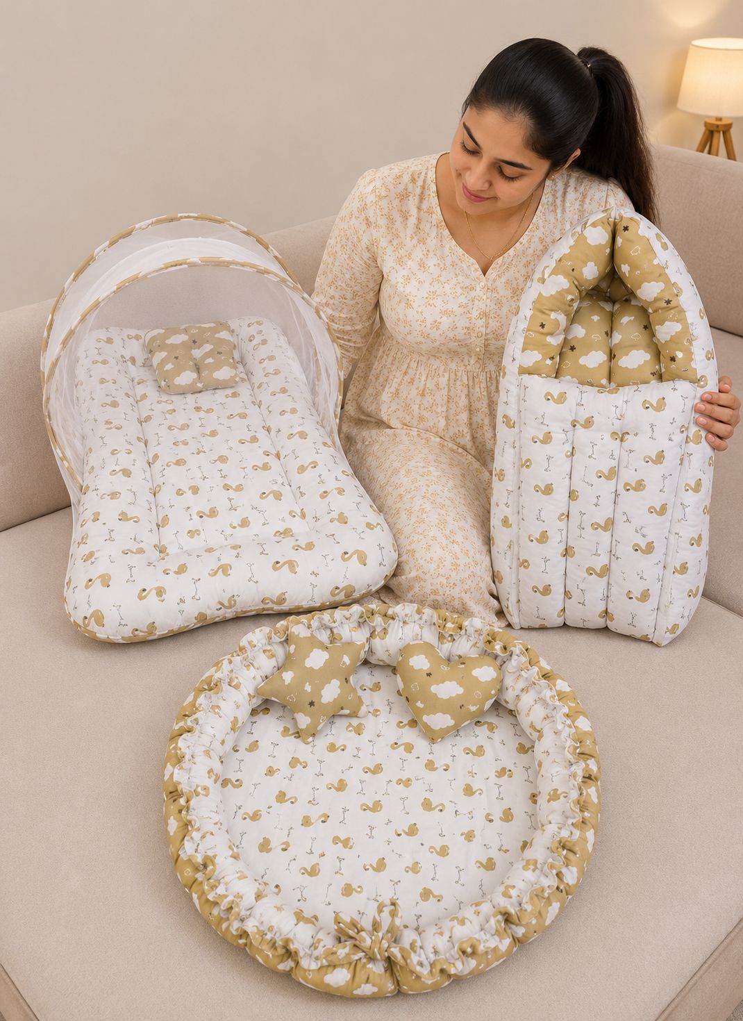 babytoons Cotton Baby Bed Sized Bedding Set-picture-21