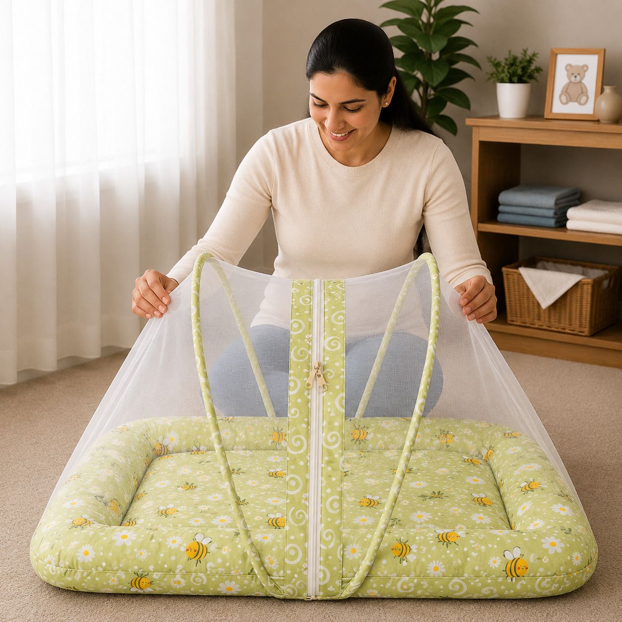 Cotton Baby Bed Sized Bedding Set-image-8