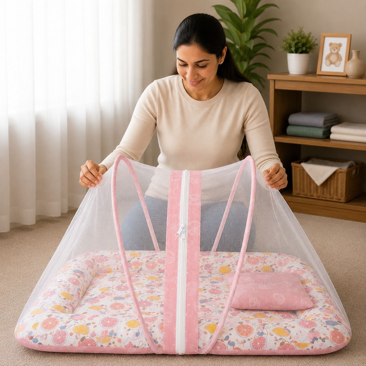 Cotton Baby Bed Sized Bedding Set-image-46