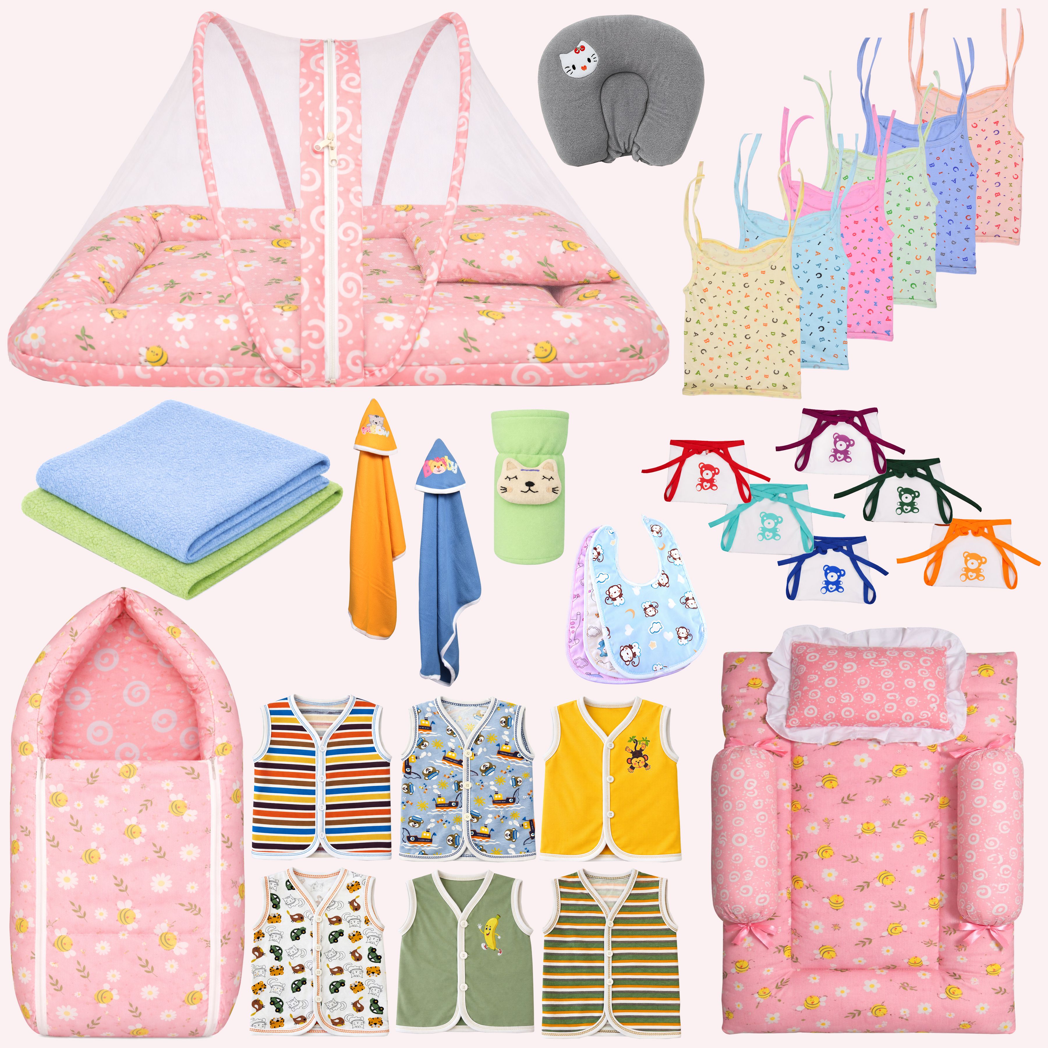 toddylon New Born Baby Unisex Daily Essential Combo Pack(0-6 Month)-picture-2