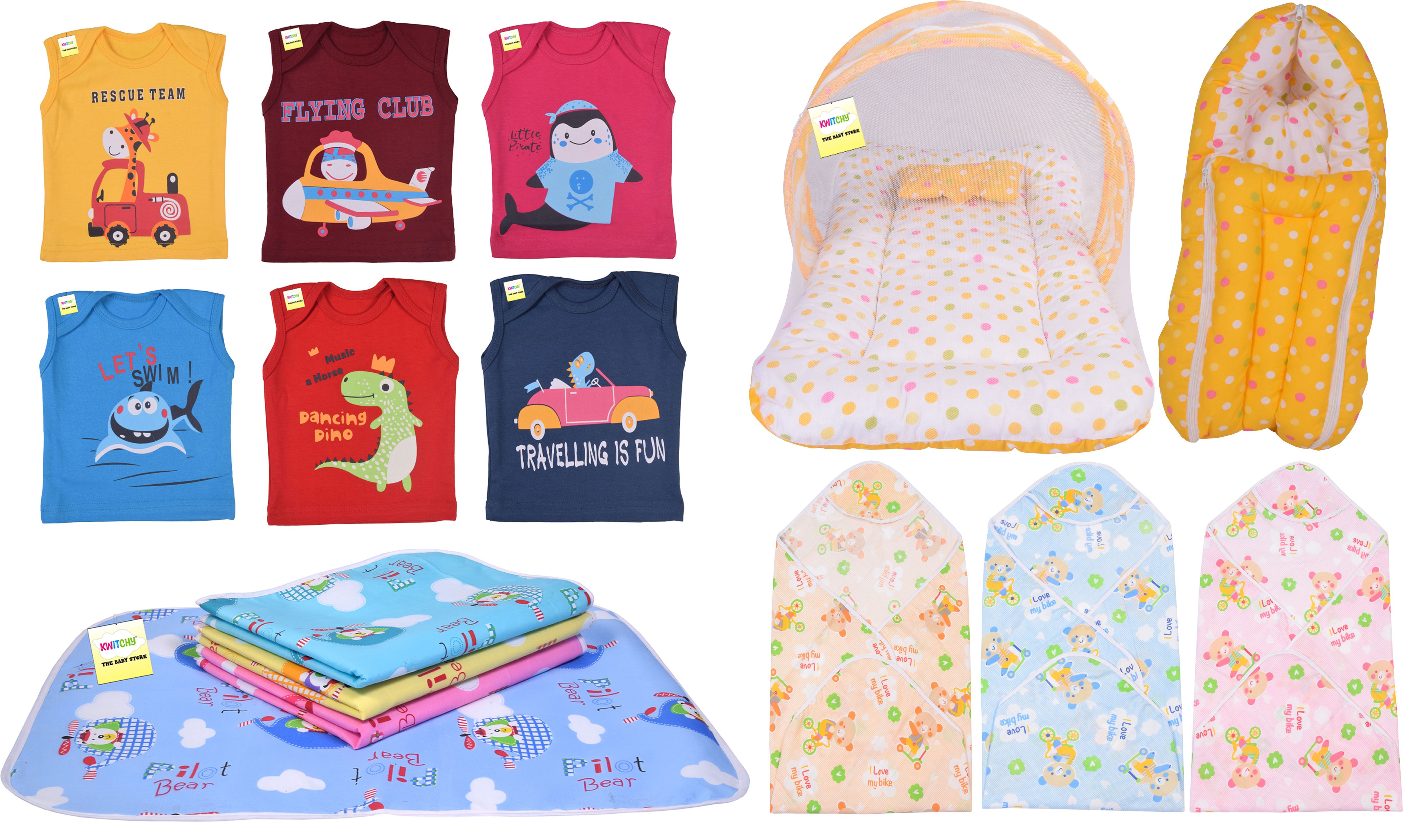 New Born Baby Care Essential Bedding Set Combo-image-15
