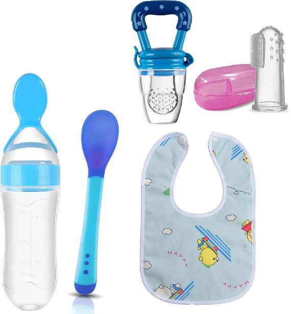 secret huda Baby Spoon bottle,Nibbler,bib,brush,Silicone Spoon-picture-21