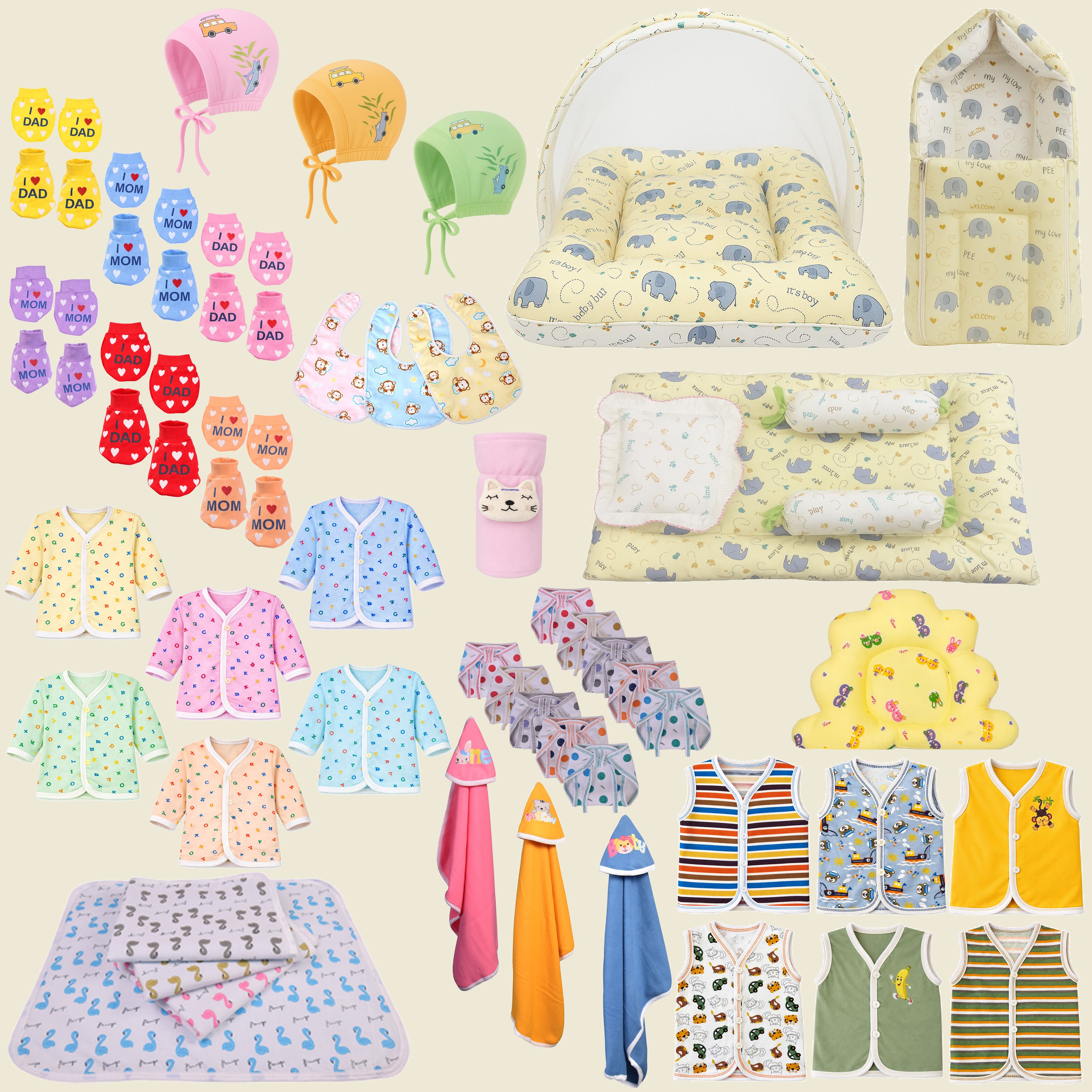 babytoons New Born Baby Bedding & Clothing Combo Kit-picture-6