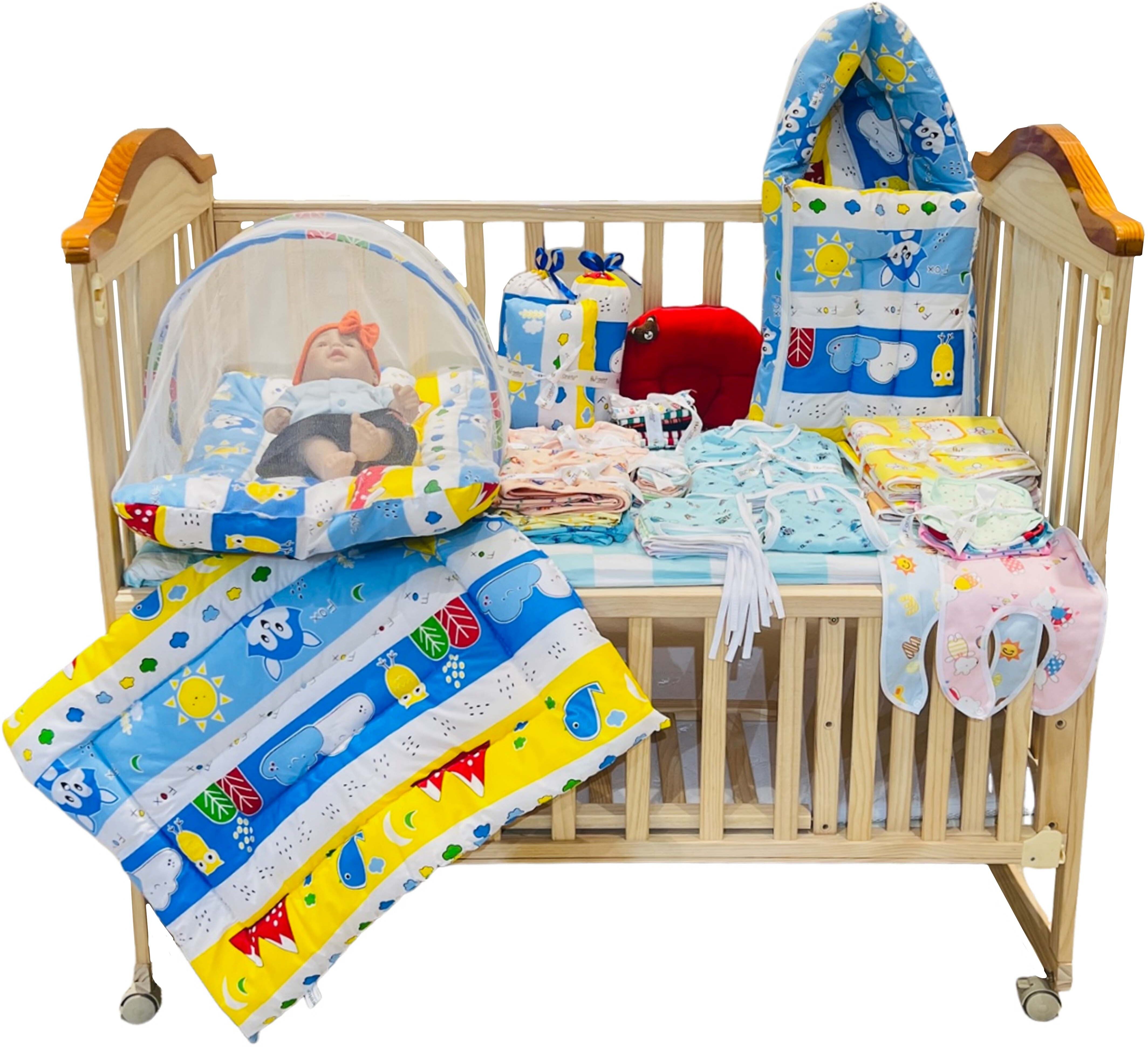 fareto 59 in 1 New Born Baby Complete Daily Items Combo | Baby Gift Set (0-6 Months-picture-17