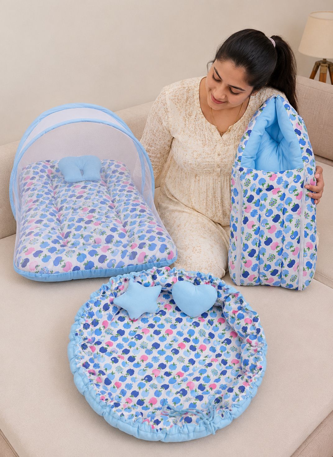 Cotton Baby Bed Sized Bedding Set-image-21