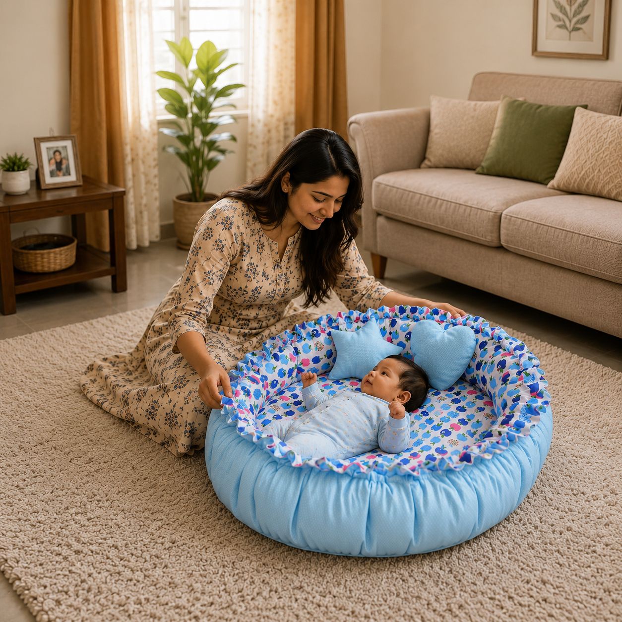 Cotton Baby Bed Sized Bedding Set-image-23