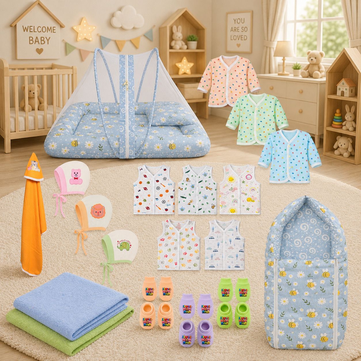 New Born Baby Complete Essential Gift Combo Pack-image-20