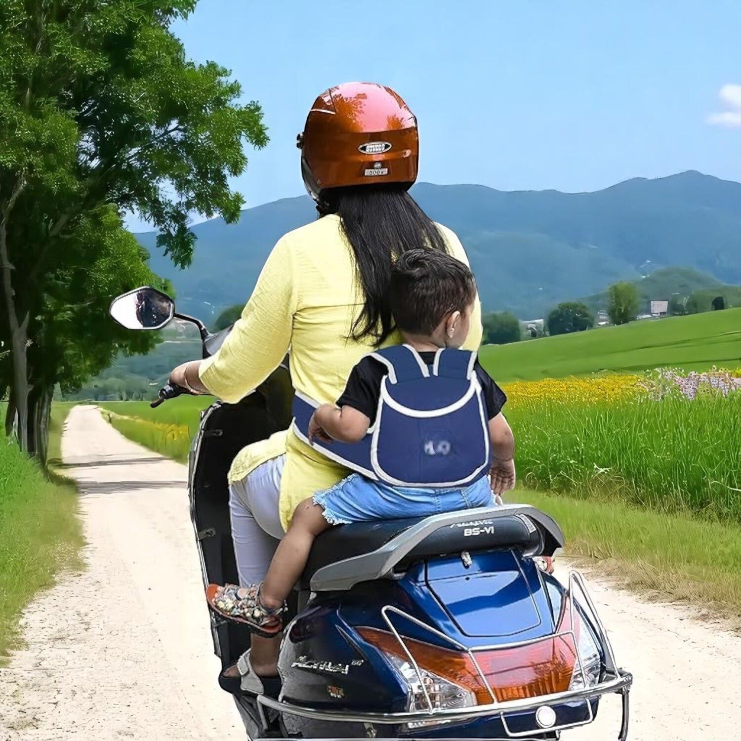 Keep Kids Safe While Riding Scooters with This Handy Belt Baby Carrier-image-37