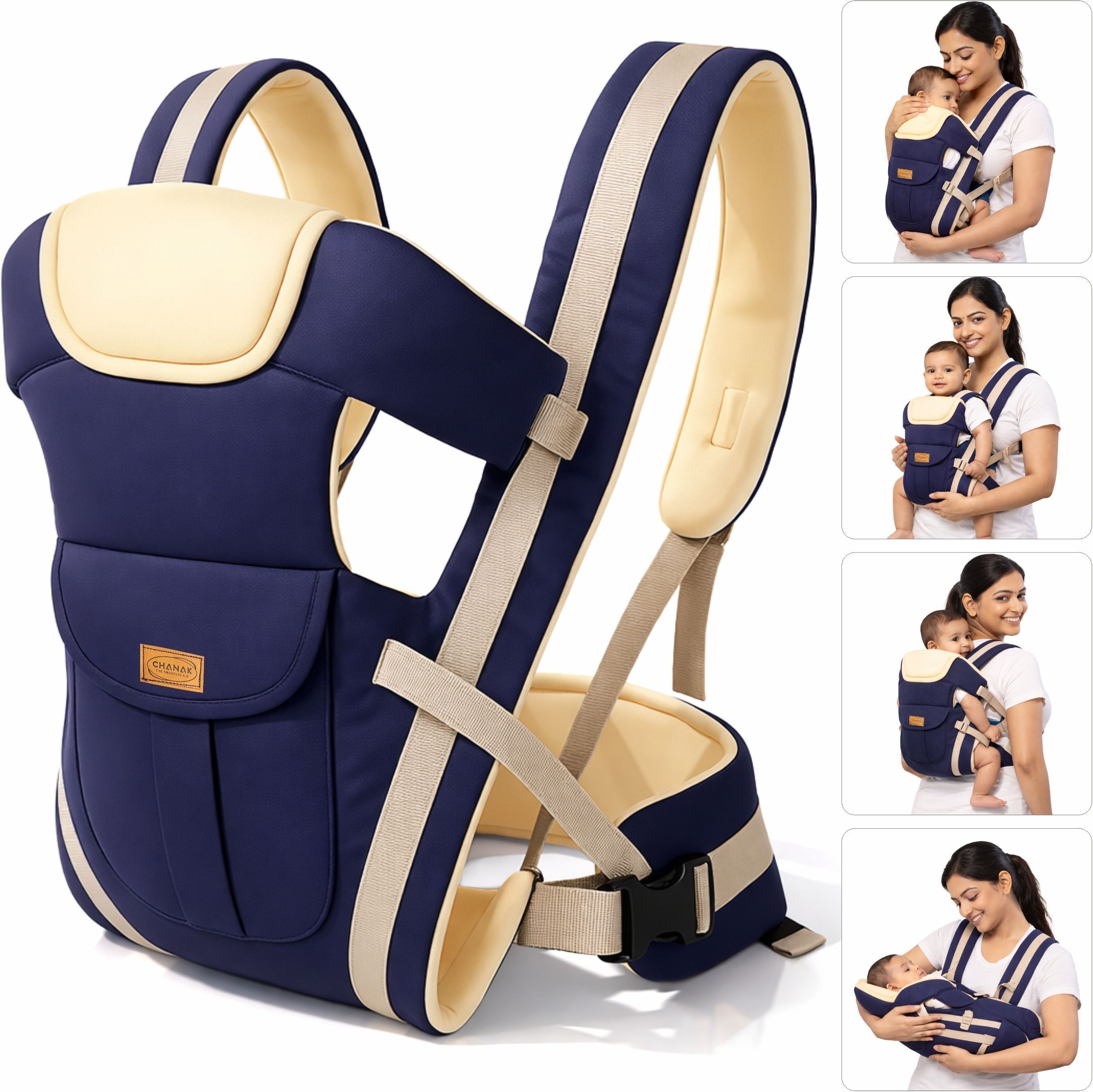 333mart 4 in 1 Ergonomic Baby Mumma’s Lap for Newborns, Adjustable Up to 8kg Baby Carrier-picture-8