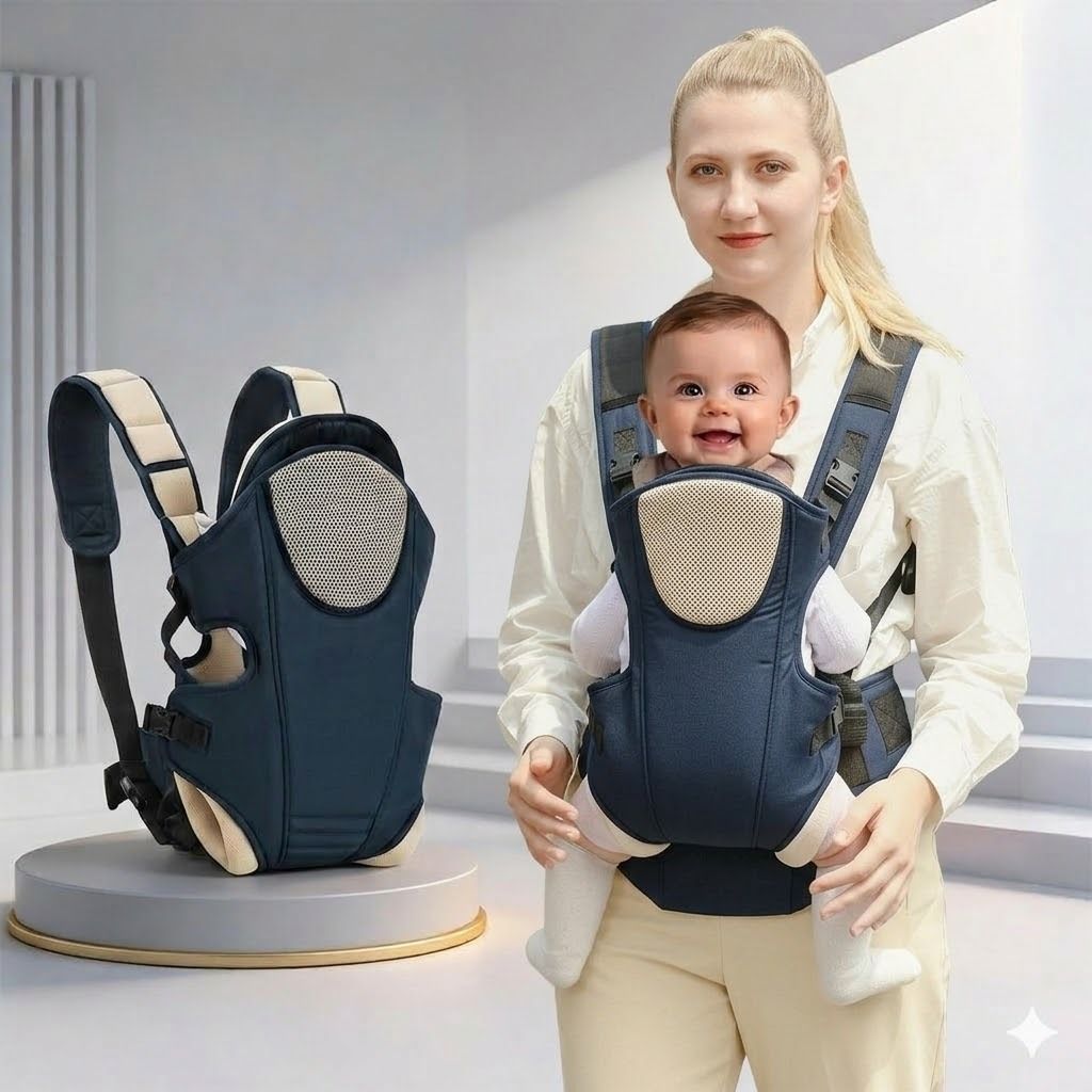 3 in 1 Baby Carrier Adjustable Ergonomic Kangaroo Head Support Safety Belt Sling Baby Carrier-image-24