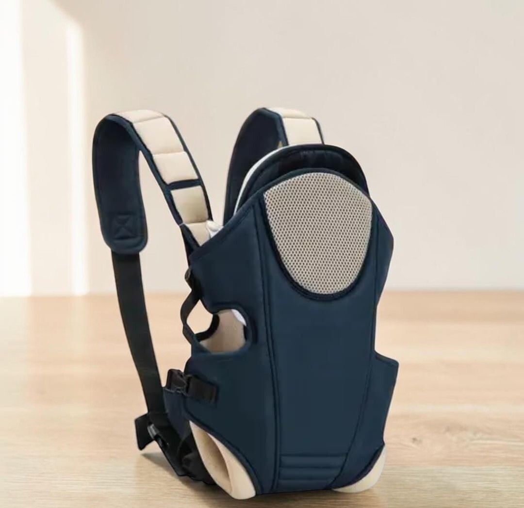 3in1 Baby Carry Belt & Baby Holding Bag for 1-5 Year Kids | Navy Cream Baby Carrier-image-35