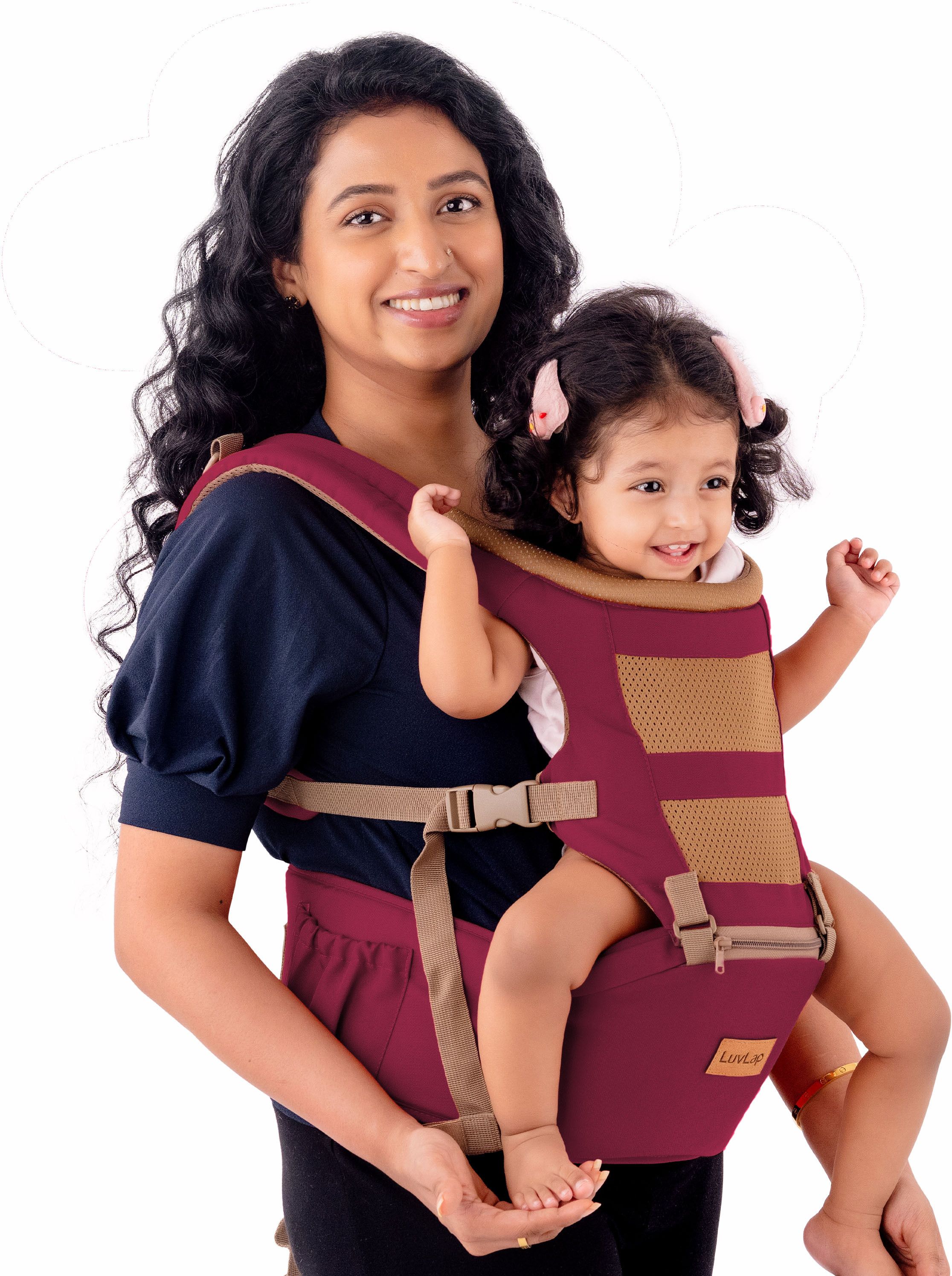 Royal Baby Hip Seat Carrier with 4 Carry positions, for 4 to 24 months Baby Carrier