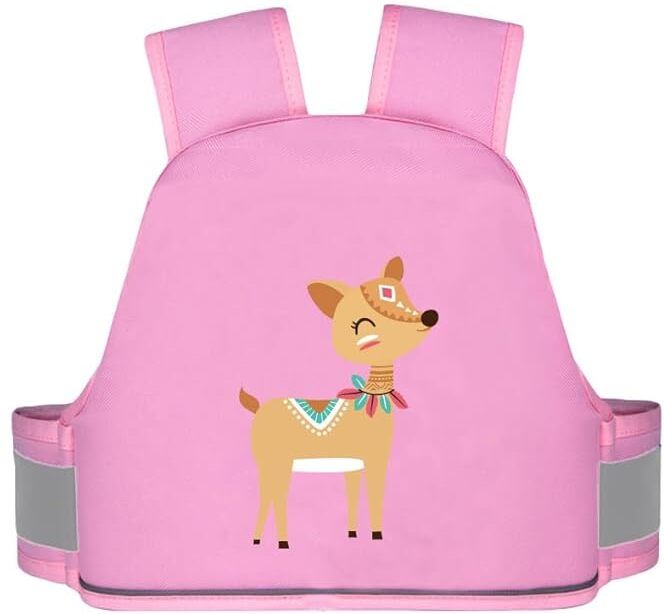 Kids Adjustable Safety Seat Belt for Two Wheeler with Reflective Strips Baby Carrier