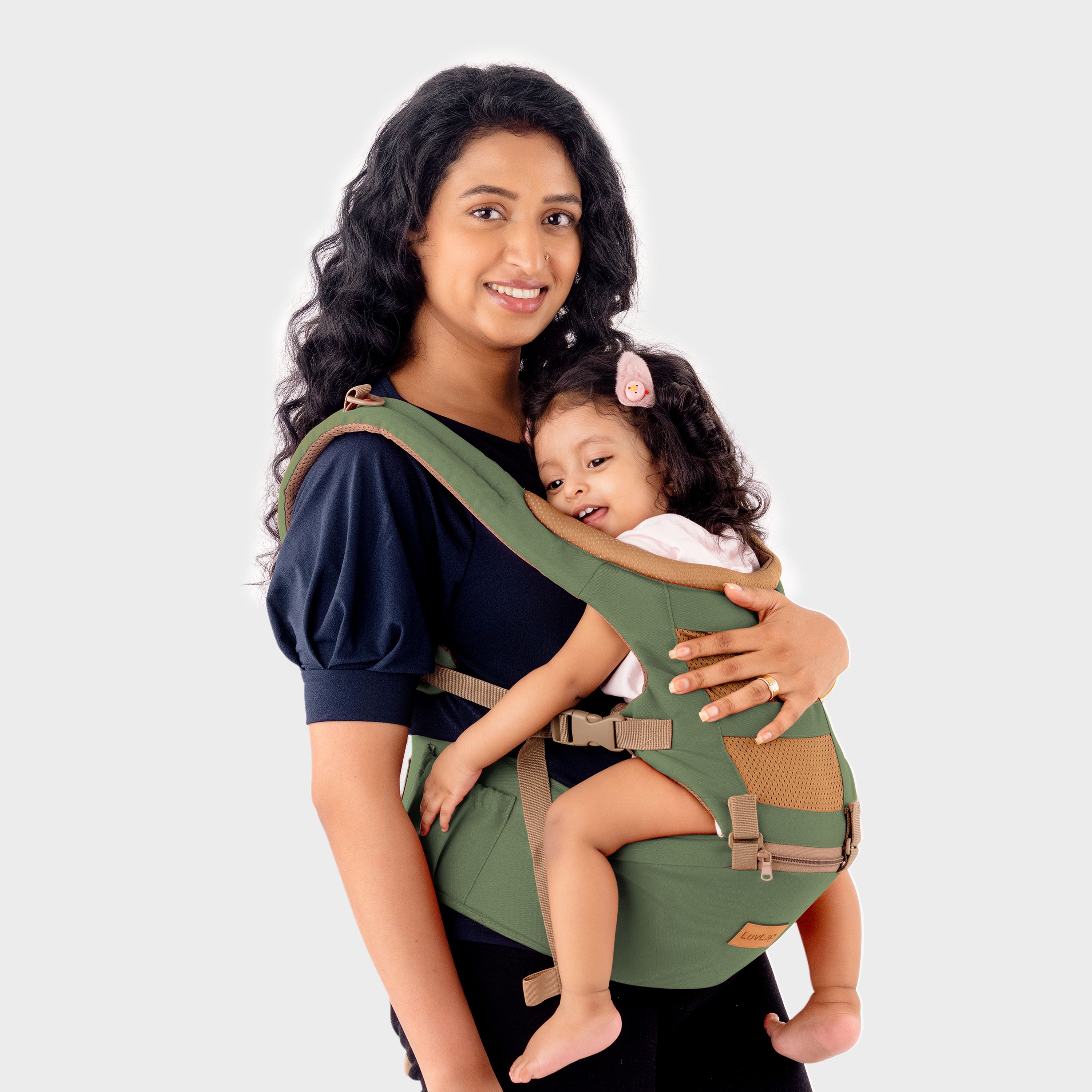 luvlap Royal Baby Hip Seat Carrier with 4 Carry positions, for 4 to 24 months Baby Carrier-picture-10