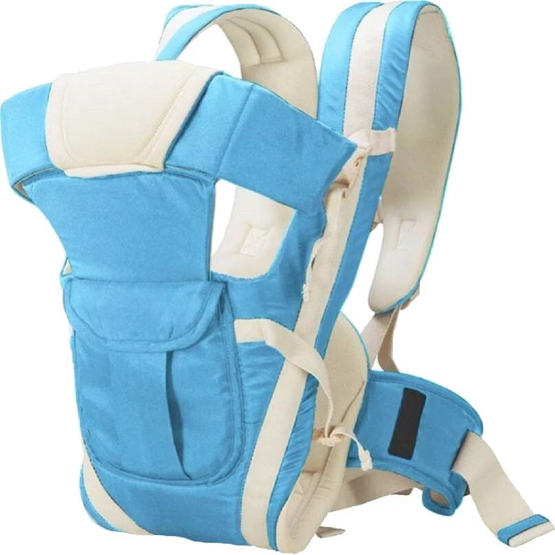 Baby Carrier Bag Adjustable Hands Free 4 in 1 Baby safety Belt Child Navy Blue Baby Carrier-image-4